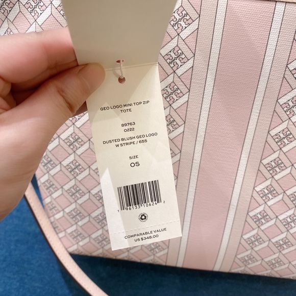 Tory Burch Geo Logo mini Top Zip Tote - Picture 5 of 9